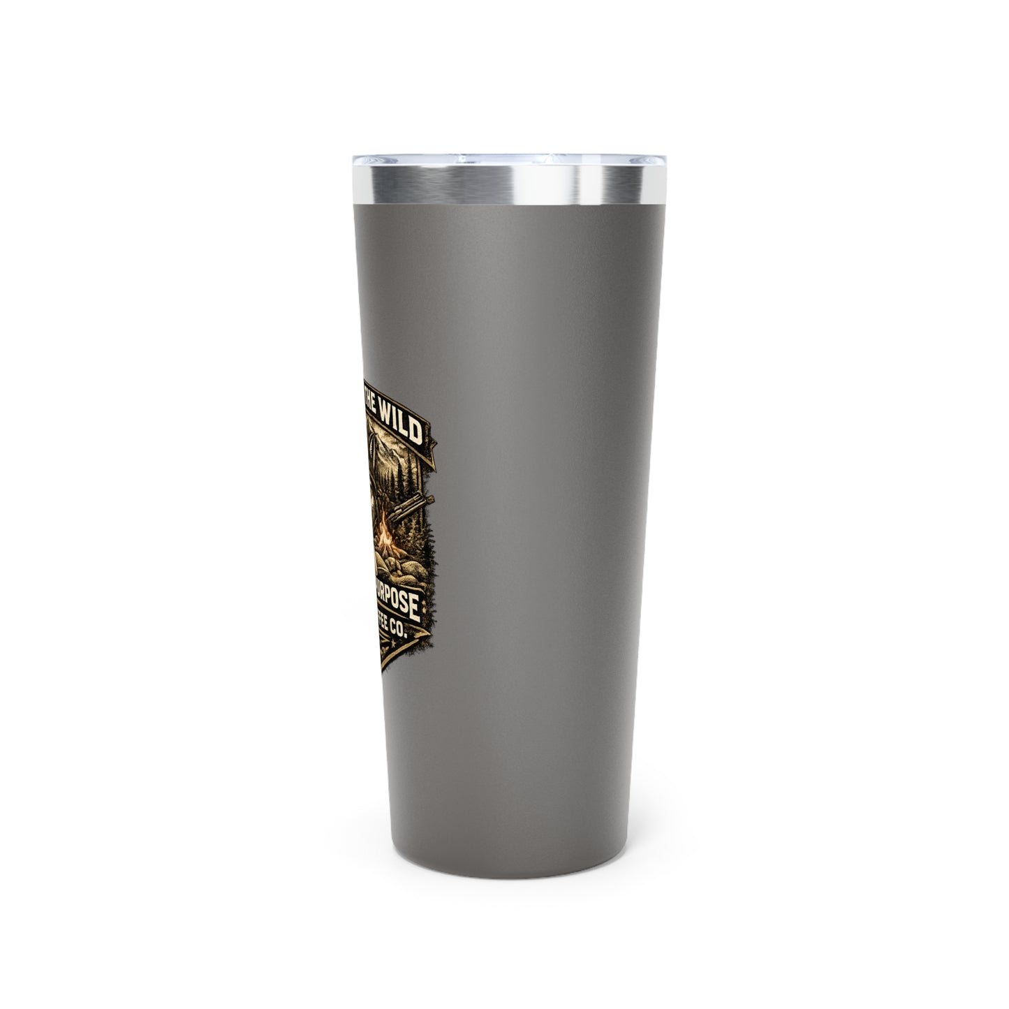 22oz Insulated Tumbler — "Brewed for the Wild" Foxhole Coffee Co. Adventure Mug