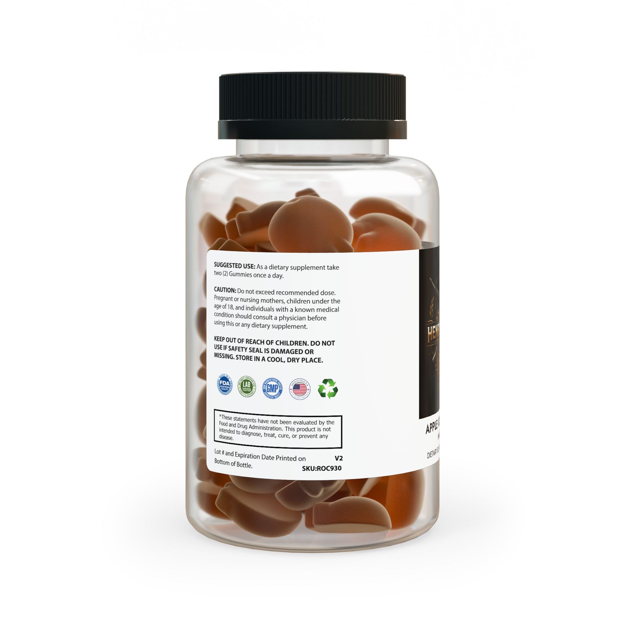 Apple Cider Vinegar Gummies (60 Gummies)