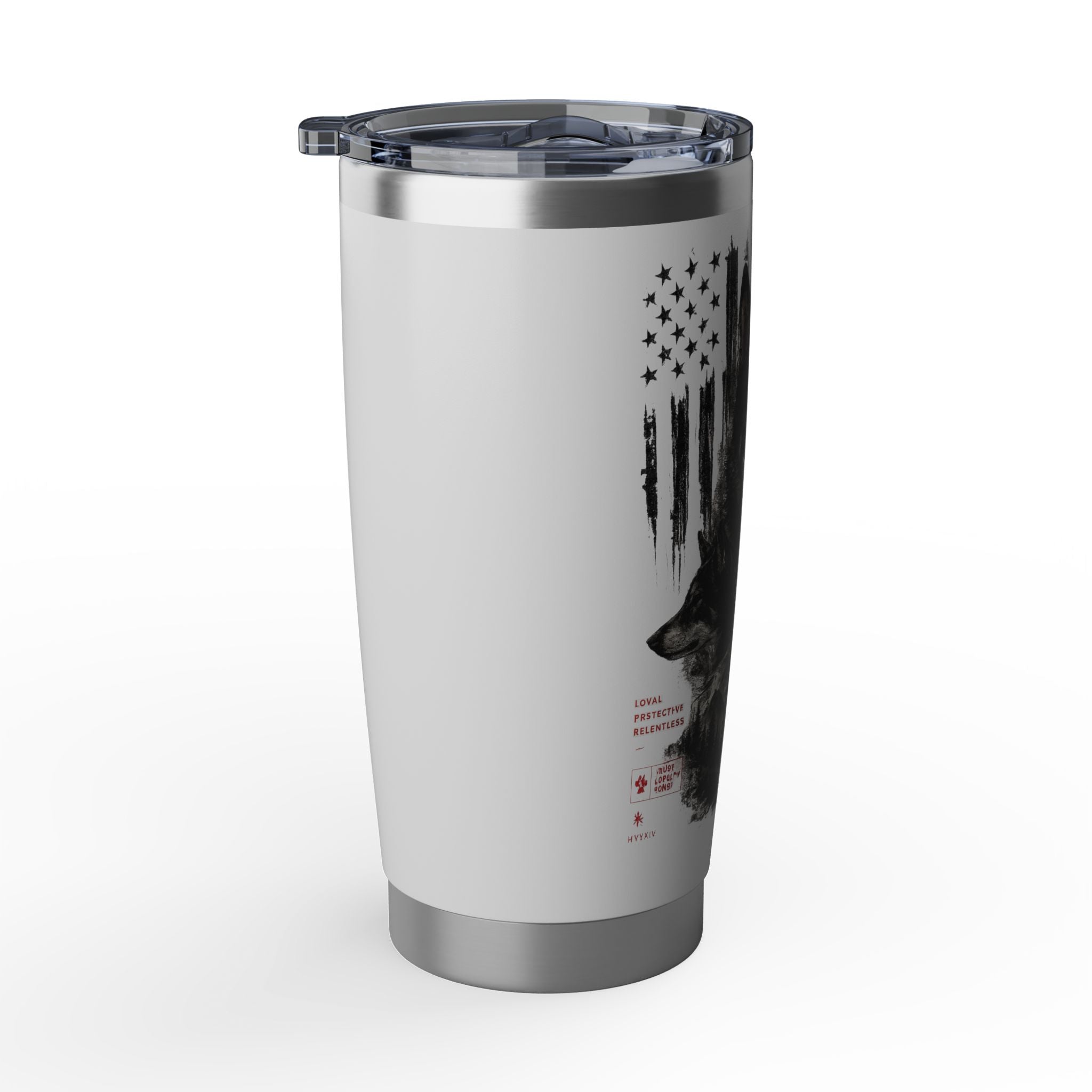 Wolf Pack 20oz Tumbler — Vagabond Design with ‘Out Here’ Graphic