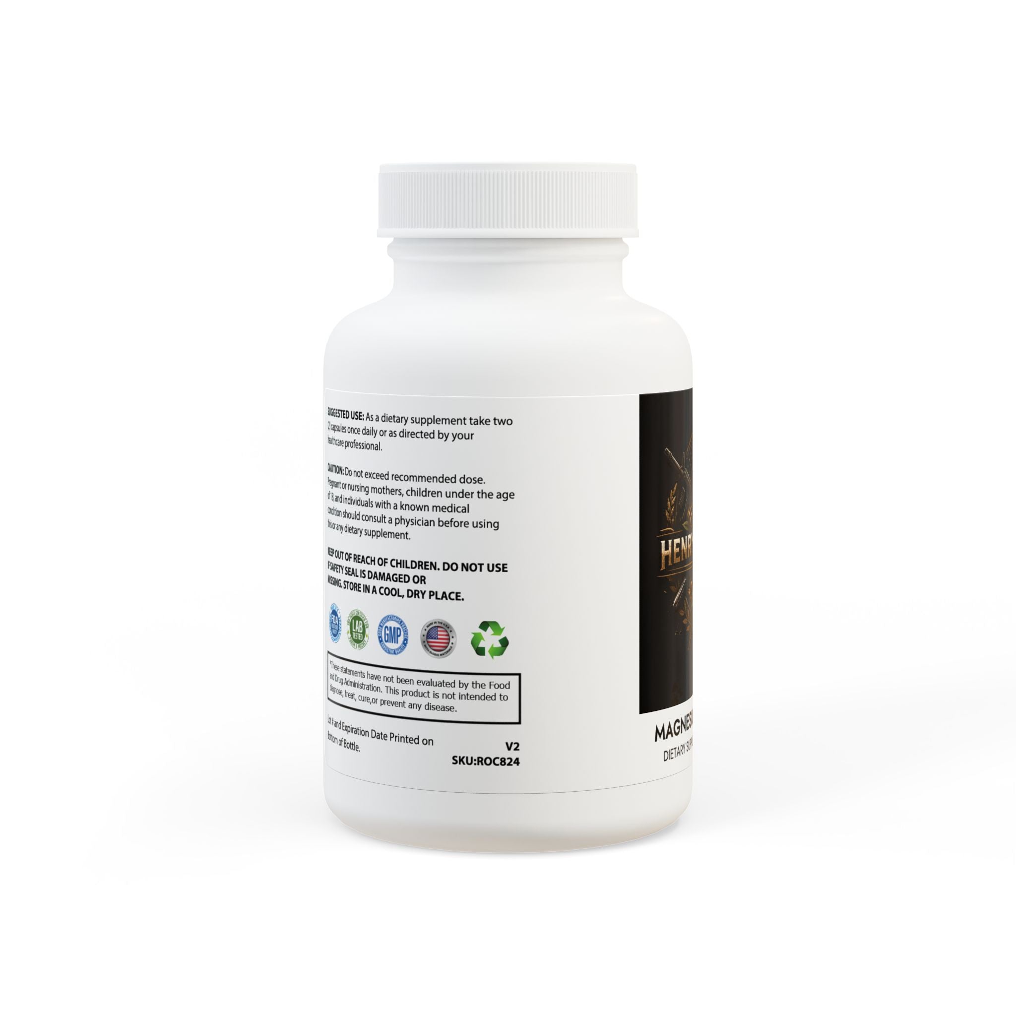 Magnesium Glycinate Supplement (60 Capsules)