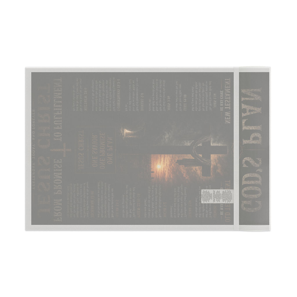 Flag - "God's Plan" Inspirational Religious Flag with Cross and Scripture