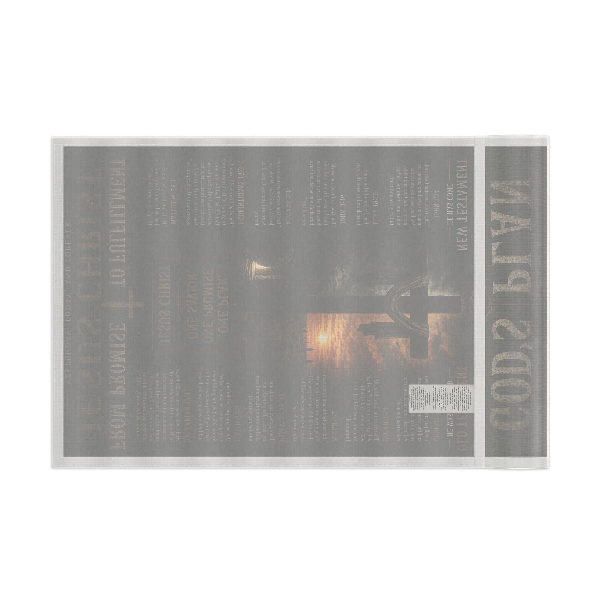 Flag - "God's Plan" Inspirational Religious Flag with Cross and Scripture