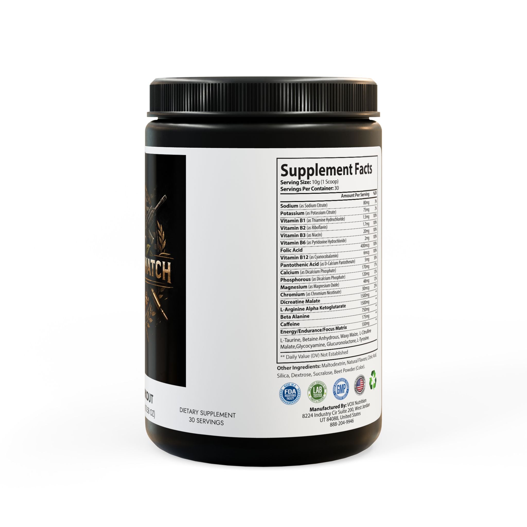 Pre-Workout Supplement, Watermelon (300g, 10.58oz)