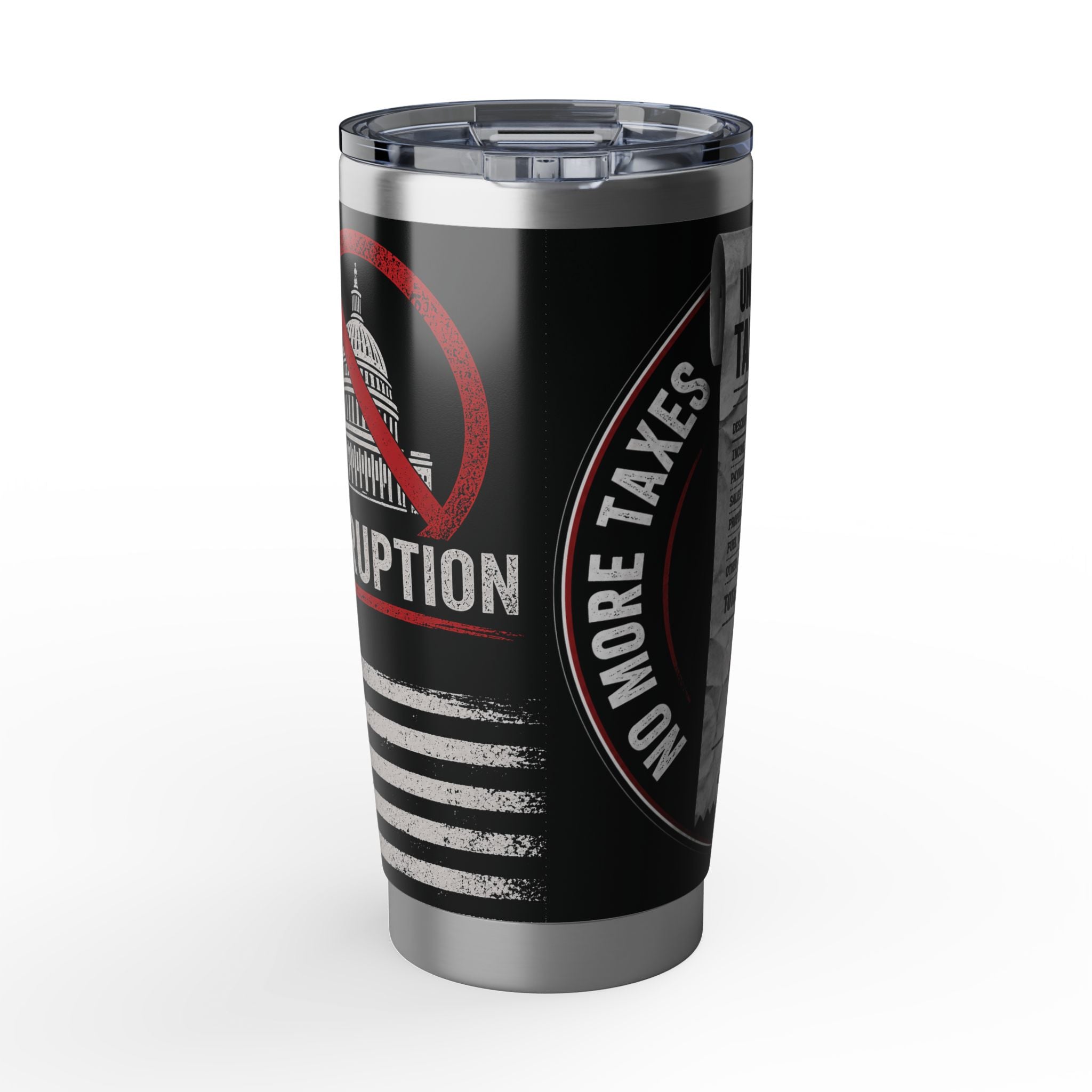 Tumbler — 'No More Taxes' Anti-Corruption 20oz Insulated Travel Tumbler