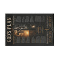 Flag - "God's Plan" Inspirational Religious Flag with Cross and Scripture
