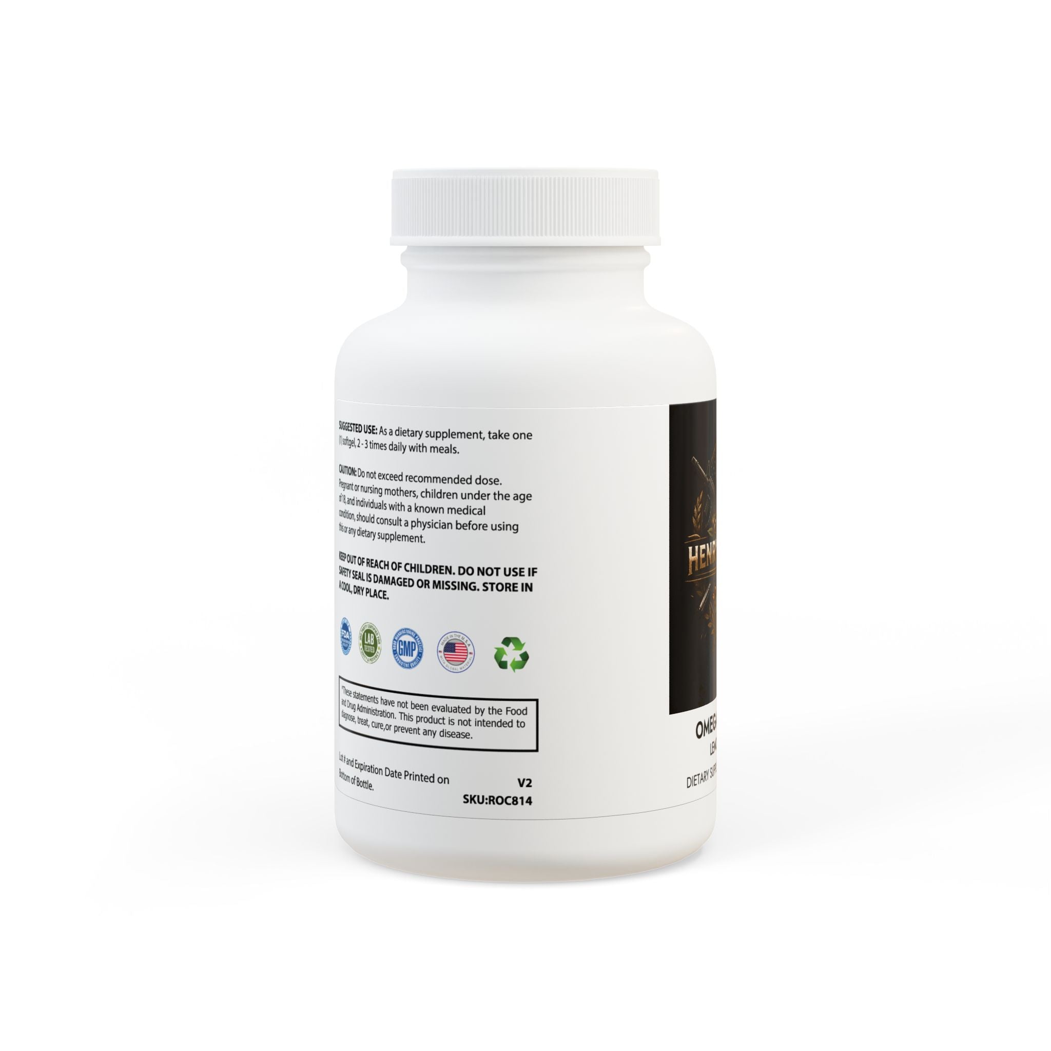 Omega 3 Fish Oil Supplement (60 Softgels)