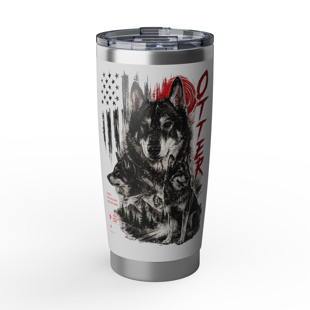 Wolf Pack 20oz Tumbler — Vagabond Design with ‘Out Here’ Graphic