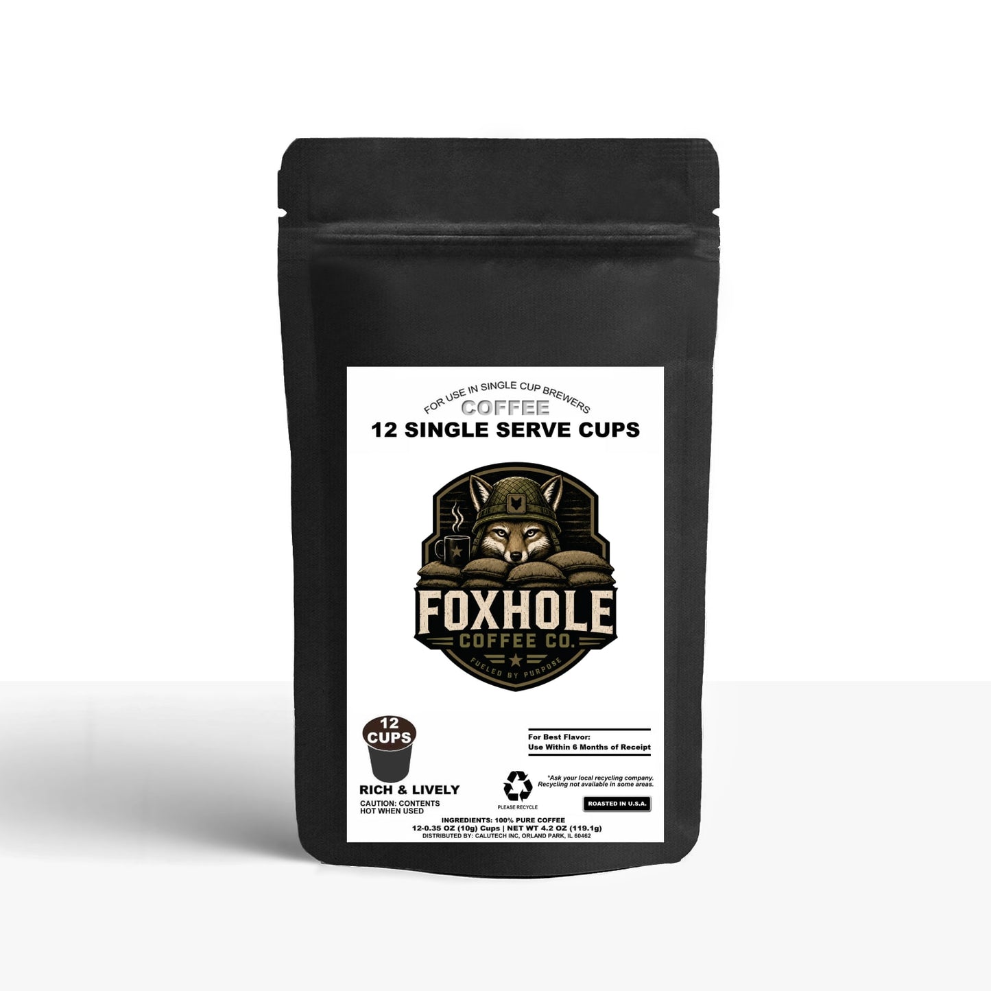 12 Pack Single Serve Coffee Capsules